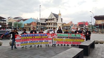 Dari Tugu Jogja, PNIB Gaungkan Persatuan Bangsa Lewat Aksi Berbagi 1.945 Takjil