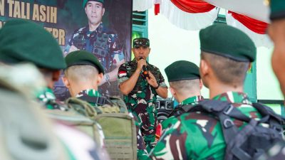 Hadir di Ujung Negeri, Pangdam XII/Tpr Beri Motivasi Prajurit Pos Gabma Temajuk