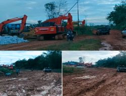 Alat Berat Parkir di Depan Pondok Bupati: Jalan Warga Dibiarkan Berlubang