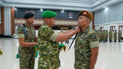 Sertijab Danyonarmed 16/TK, Pangdam XII/Tpr: Pemimpin Hebat Harus Mencintai dan Dicintai Anak Buah