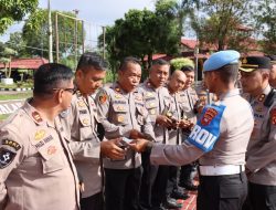 Tim Propam Polda Kalbar Gelar Gaktibplin di Polres Melawi, Periksa Kendaraan hingga Penampilan Personel