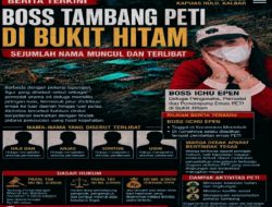 Muncul Nama Boss ICHU EPEN dan Lainnya: Emas Bukit Hitam dan Cerita Negeri yang Seolah Tak Pernah Gelap, Lemahnya Penegakan Hukum Di Kapuas Hulu !!!