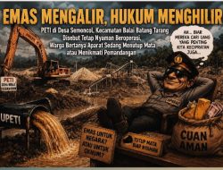 Emas Mengalir, Hukum Menghilir: PETI di Desa Semoncol Disebut Tetap Nyaman Beroperasi, Warga Bertanya Aparat Sedang Menutup Mata atau Menikmati Pemandangan ???