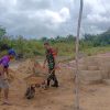 Sinergi TNI Bersama Rakyat, Kodim 1209/Bengkayang Bantu Bangun Rumah Warga