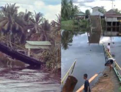 Robohnya Jembatan Penghubung di Desa Kubu Menjadi tamparan keras bagi Pemerintah dan Wakil Rakyat Yang hanya memberikan janji politik tanpa realisasi nyata
