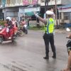 Satlantas Polres Melawi Gelar Ploting Poin Pagi, Tingkatkan Ketertiban Berlalu Lintas di Nanga Pinoh
