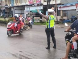 Satlantas Polres Melawi Gelar Ploting Poin Pagi, Tingkatkan Ketertiban Berlalu Lintas di Nanga Pinoh