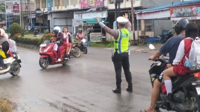 Satlantas Polres Melawi Gelar Ploting Poin Pagi, Tingkatkan Ketertiban Berlalu Lintas di Nanga Pinoh