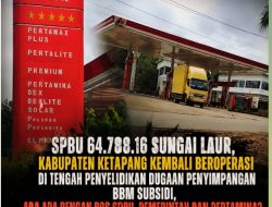 SPBU 64.788.16 Sungai Laur Kembali Beroperasi di Tengah Penyelidikan Dugaan Penyimpangan BBM Subsidi, Publik Pertanyakan Hasil Pengawasan?