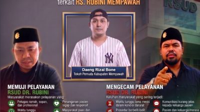 Daeng Rizal Bone Tokoh Pemuda Kabupaten Mempawah Angkat Bicara, Atas Perbedaan Pandangan Antara Habibullah Dan Mohlis Saka Terkait RSUD dr. Rubini Mempawah