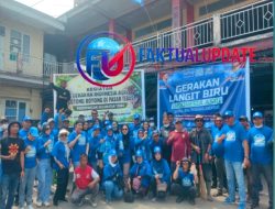 Ciptakan Lingkungan Bersih Gerakan Indonesia Asri Forkopimcam Tebas dan Beberapa Ormas Bersinergi Lewat Aksi Nyata Gotong royong