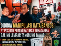 Diduga Manipulasi Data Bansos, PT. Pos dan Perangkat Desa Sukadarma Saling Lempar Tanggung Jawab!