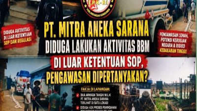 PT Mitra Aneka Sarana Disorot, Dugaan Pemindahan BBM di Batu Layang Dipertanyakan