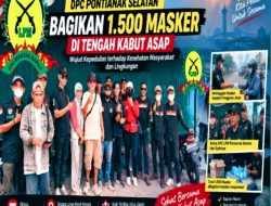 LPM Pontianak Selatan Turun ke Jalan, 1.500 Masker Dibagikan untuk Warga di Tengah Kabut Asap