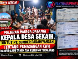 Puluhan Warga Datangi Kepala Desa Sekaih, Tuntut PT. Sumber Parahiyangan Tentang Pemasangan KWH Hampir Satu Tahun Tak Kunjung Terpasang
