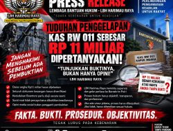 LBH Harimau Raya Adukan Kasus RW 011 ke Bareskrim, Minta Gelar Perkara dan Supervisi Penyidikan