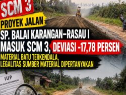 ALARM KERAS UNTUK KEMENTERIAN PU: HENTIKAN DRAMA SP. BALAI KARANGAN – RASAU I, PUTUS KONTRAK PT SINAR TELIYAI JIKA TAK MAMPU!