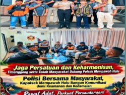 Jaga Persatuan dan Keharmonisan, Timanggong serta Tokoh Masyarakat Dukung Polsek Mempawah Hulu