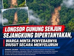 Warga Khawatir Dampak Longsor Gunung Senujuh, Pemerintah Diminta Cek Dugaan Aktivitas Penebangan