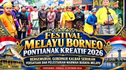 Festival Melayu Borneo Pontianak Kreatif 2026 Bergemuruh, Gubernur Kalbar Serukan Persatuan dan Pelestarian Marwah Budaya Melayu