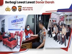Hari Jadi ke-75 Humas Polri, Bidhumas Polda Kalbar Ajak Personel Berbagi Lewat Donor Darah